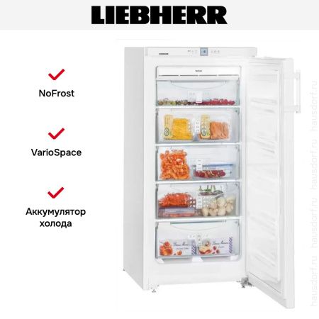 Морозильник Liebherr GNP 1956 купить за 64&nbsp;770.14 ₽ в Москве с доставкой по РФ