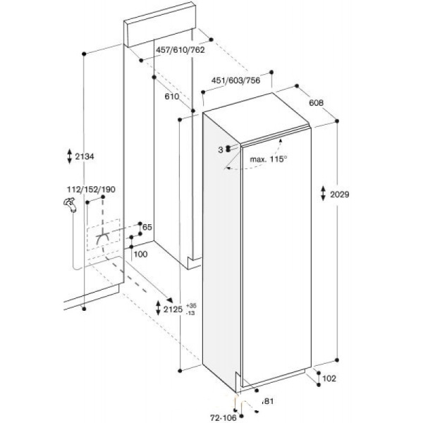 Встраиваемый морозильник Gaggenau RF 461-301 - купить за 199&nbsp;999 ₽ в Москве с доставкой по РФ