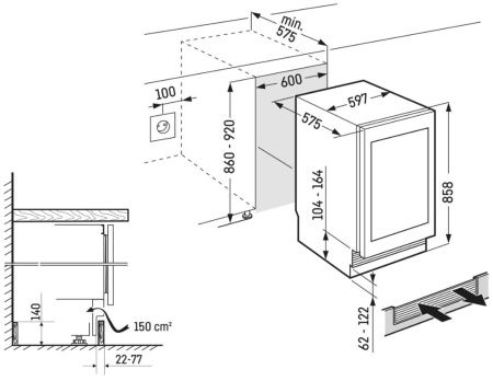 Встраиваемый винный шкаф Liebherr UWgbi 3782 Vinidor Selection - купить онлайн, цена 370 000.14 ₽, стоимость доставки по МСК и РФ от 300 рублей, заказать сейчас! Встраиваемый винный шкаф Liebherr UWgbi 3782 Vinidor Selection купить за 370 000.14 ₽ в Москве с доставкой по РФ