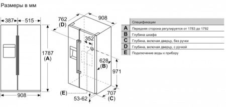 Холодильник Side-by-Side BOSCH KAG93AI30R - купить онлайн, цена 395 300.10 ₽, стоимость доставки по МСК и РФ от 300 рублей, заказать сейчас! Холодильник Side-by-Side BOSCH KAG93AI30R купить за 395 300.10 ₽ в Москве с доставкой по РФ