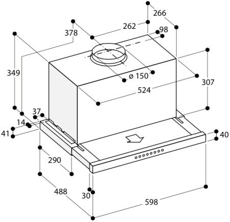 Встраиваемая вытяжка Gaggenau AF 210-160 купить за 79&nbsp;999 ₽ в Москве с доставкой по РФ
