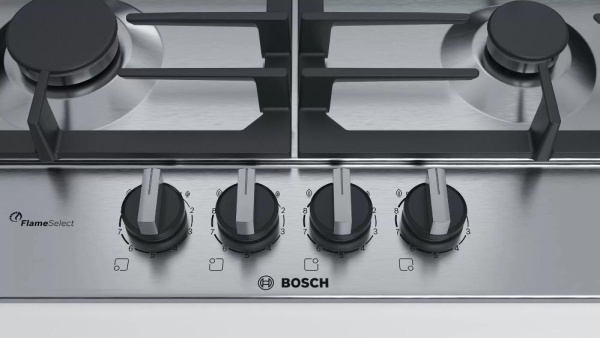 Газовая варочная панель Bosch PCP6A5B90R - купить онлайн, цена 71 250.23 ₽, стоимость доставки по МСК и РФ от 300 рублей, заказать сейчас! Газовая варочная панель Bosch PCP6A5B90R - купить за 71 250.23 ₽ в Москве с доставкой по РФ