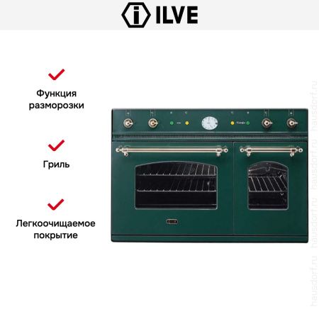 Духовой шкаф Ilve D 900-NVG Green купить за 299&nbsp;999 ₽ в Москве с доставкой по РФ