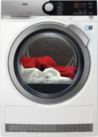 Сушильная машина AEG T8DEE48S - купить онлайн, цена 125 190 ₽, стоимость доставки по МСК и РФ от 300 рублей, заказать сейчас! Сушильная машина AEG T8DEE48S купить за 125 190 ₽ в Москве с доставкой по РФ