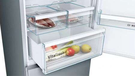 Холодильник с нижней морозильной камерой BOSCH KGN56VI20R - купить онлайн, цена 225 000.23 ₽, стоимость доставки по МСК и РФ от 300 рублей, заказать сейчас! Холодильник с нижней морозильной камерой BOSCH KGN56VI20R купить за 225 000.23 ₽ в Москве с доставкой по РФ
