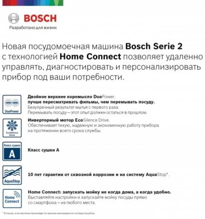 Встраиваемая посудомоечная машина BOSCH SPV2IMY3ER купить за 112&nbsp;485.70 ₽ в Москве с доставкой по РФ
