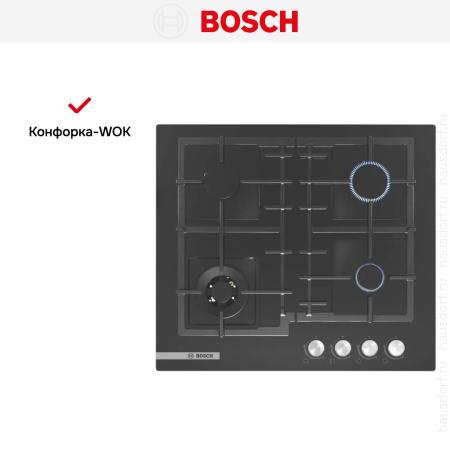 Газовая варочная панель Bosch PNH6B6O92R купить за 61&nbsp;200.43 ₽ в Москве с доставкой по РФ
