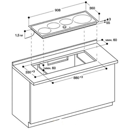Варочная панель Gaggenau CI 491-112 купить за 129&nbsp;999 ₽ в Москве с доставкой по РФ