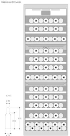 Полновстраиваемый винный шкаф Gaggenau RW466304 купить за в Москве с доставкой по РФ