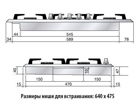 Варочная панель Ilve H70SDV/ IX купить за 129&nbsp;999 ₽ в Москве с доставкой по РФ