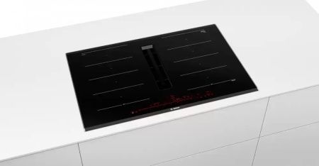 Индукционная варочная панель с интегрированной вытяжкой BOSCH PXX875D67E - купить онлайн, цена 187 500.29 ₽, стоимость доставки по МСК и РФ от 300 рублей, заказать сейчас! Индукционная варочная панель с интегрированной вытяжкой BOSCH PXX875D67E купить за 187 500.29 ₽ в Москве с доставкой по РФ
