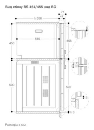 Комбинированный духовой шкаф-пароконвектомат Gaggenau BS450101 купить за 299&nbsp;999 ₽ в Москве с доставкой по РФ