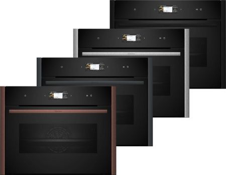 Компактный духовой шкаф с паром Neff C29FS3AY0 - купить онлайн, цена 220 900 ₽, стоимость доставки по МСК и РФ от 300 рублей, заказать сейчас! Компактный духовой шкаф с паром Neff C29FS3AY0 купить за 220 900 ₽ в Москве с доставкой по РФ