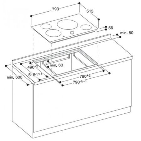 Варочная панель Gaggenau CI 481-102 купить за 129&nbsp;999 ₽ в Москве с доставкой по РФ