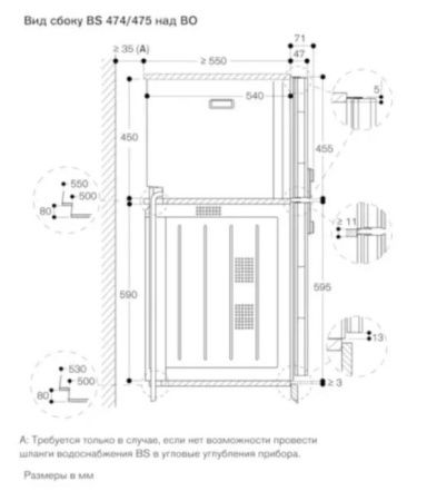 Комбинированный духовой шкаф-пароконвектомат Gaggenau BS475112 купить за 299&nbsp;999 ₽ в Москве с доставкой по РФ