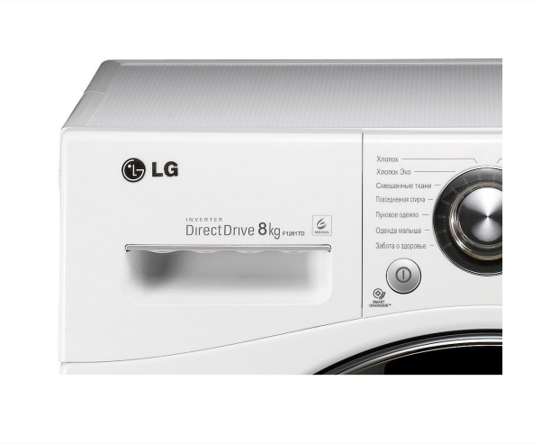 Стиральная машина LG F1281TD - купить онлайн, цена 47 000 ₽, стоимость доставки по МСК и РФ от 300 рублей, заказать сейчас! Стиральная машина LG F1281TD - купить за 47 000 ₽ в Москве с доставкой по РФ