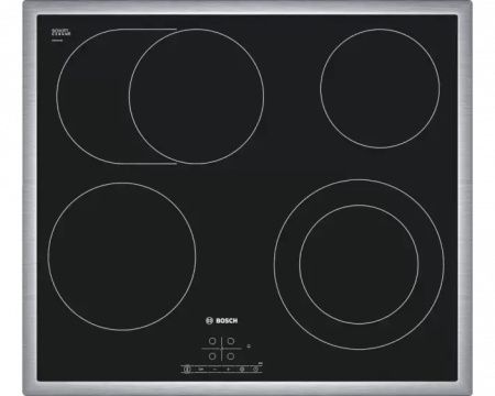 Электрическая варочная панель BOSCH PKN645B17 - купить онлайн, цена 54 720.26 ₽, стоимость доставки по МСК и РФ от 300 рублей, заказать сейчас! Электрическая варочная панель BOSCH PKN645B17 купить за 54 720.26 ₽ в Москве с доставкой по РФ