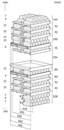 Винный шкаф Liebherr WPgbi 7483 Vinidor Selection - купить онлайн, цена 770 000.42 ₽, стоимость доставки по МСК и РФ от 300 рублей, заказать сейчас! Винный шкаф Liebherr WPgbi 7483 Vinidor Selection купить за 770 000.42 ₽ в Москве с доставкой по РФ