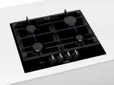 Газовая варочная панель BOSCH PCP6A6B90R - купить онлайн, цена 129 999 ₽, стоимость доставки по МСК и РФ от 300 рублей, заказать сейчас! Газовая варочная панель BOSCH PCP6A6B90R купить за 129 999 ₽ в Москве с доставкой по РФ