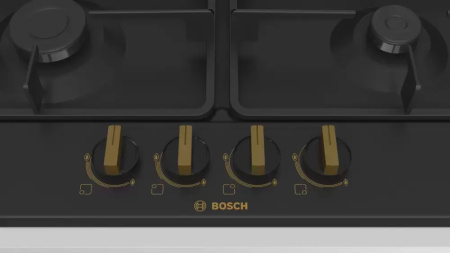 Газовая варочная панель BOSCH PGP6B3B90R - купить онлайн, цена 129 999 ₽, стоимость доставки по МСК и РФ от 300 рублей, заказать сейчас! Газовая варочная панель BOSCH PGP6B3B90R купить за 129 999 ₽ в Москве с доставкой по РФ