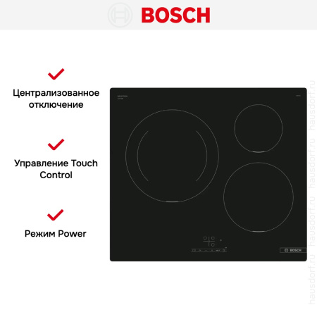 Индукционная варочная панель Bosch PUJ611BB5E купить за 70&nbsp;000.13 ₽ в Москве с доставкой по РФ