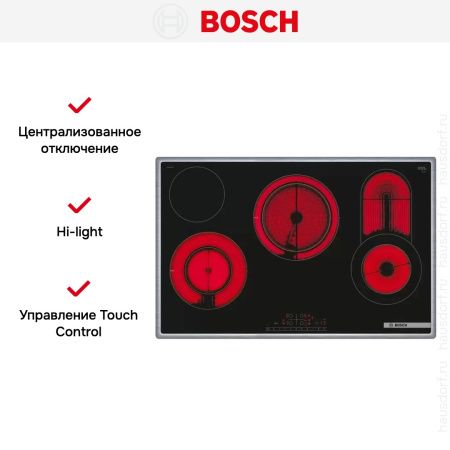 Электрическая варочная панель Bosch PKC845FP1D купить за 105&nbsp;600.13 ₽ в Москве с доставкой по РФ