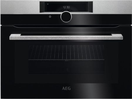 Компактный духовой шкаф AEG KMK968000M - купить онлайн, цена 91 900 ₽, стоимость доставки по МСК и РФ от 300 рублей, заказать сейчас! Компактный духовой шкаф AEG KMK968000M купить за 91 900 ₽ в Москве с доставкой по РФ