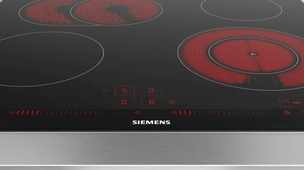 Электрическая варочная панель Siemens ET675LNV1M - купить онлайн, цена 93 180 ₽, стоимость доставки по МСК и РФ от 300 рублей, заказать сейчас! Электрическая варочная панель Siemens ET675LNV1M - купить за 93 180 ₽ в Москве с доставкой по РФ