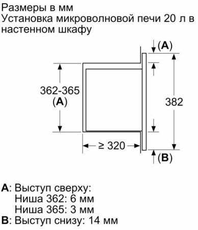 Встраиваемая микроволновая печь Bosch BFL623MW3 купить за 46&nbsp;750.30 ₽ в Москве с доставкой по РФ