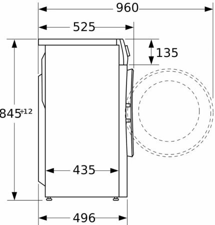 Узкая стиральная машина BOSCH WLW24M4HOE купить за 129&nbsp;900.40 ₽ в Москве с доставкой по РФ