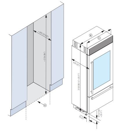 Винный шкаф Fhiaba XS5991TWT3 купить за 499&nbsp;999 ₽ в Москве с доставкой по РФ