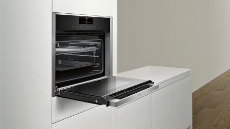 Компактный духовой шкаф Neff C18FT48N0 - купить онлайн, цена 375 500 ₽, стоимость доставки по МСК и РФ от 300 рублей, заказать сейчас! Компактный духовой шкаф Neff C18FT48N0 купить за 375 500 ₽ в Москве с доставкой по РФ