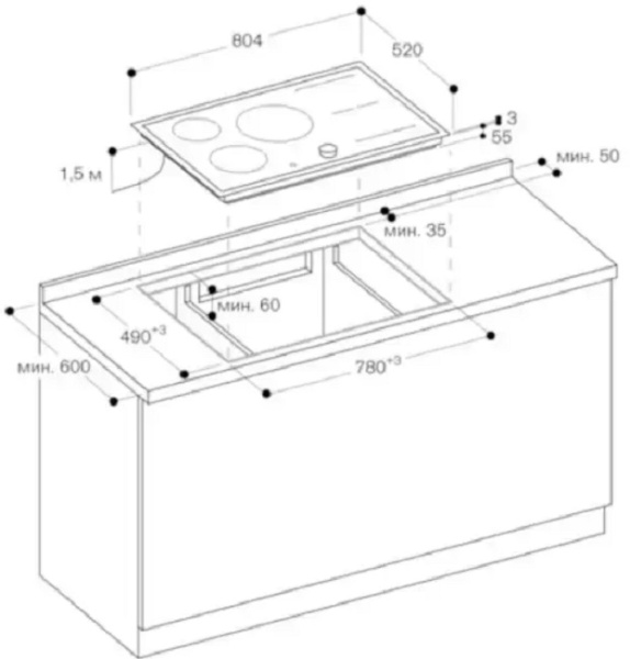 Индукционная варочная панель Gaggenau CI283112 - купить за 129&nbsp;999 ₽ в Москве с доставкой по РФ