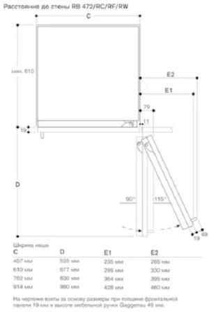 Встраиваемый морозильник Gaggenau RF411304 купить за 199&nbsp;999 ₽ в Москве с доставкой по РФ