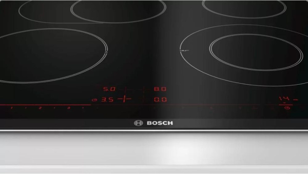 Электрическая варочная панель Bosch PKN675DK1D - купить онлайн, цена 129 999 ₽, стоимость доставки по МСК и РФ от 300 рублей, заказать сейчас! Электрическая варочная панель Bosch PKN675DK1D - купить за 129 999 ₽ в Москве с доставкой по РФ