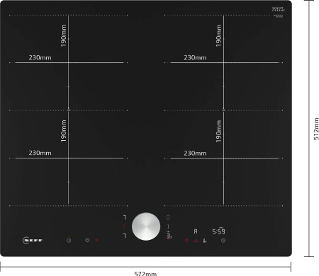 Индукционная варочная панель Neff T66PTX4L0 купить за 116&nbsp;900 ₽ в Москве с доставкой по РФ