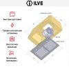Встраиваемый модуль Ilve IAG-90 купить за 79&nbsp;999 ₽ в Москве с доставкой по РФ