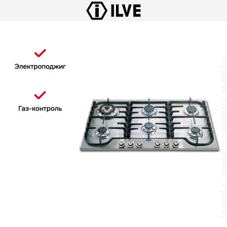 Варочная панель Ilve H906CNV/X - купить онлайн, цена 129 999 ₽, стоимость доставки по МСК и РФ от 300 рублей, заказать сейчас! Варочная панель Ilve H906CNV/X купить за 129 999 ₽ в Москве с доставкой по РФ
