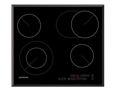 Стеклокерамическая варочная поверхность Samsung C61R2CCN/BWT - купить онлайн, цена 39 999 ₽, стоимость доставки по МСК и РФ от 300 рублей, заказать сейчас! Стеклокерамическая варочная поверхность Samsung C61R2CCN/BWT купить за 39 999 ₽ в Москве с доставкой по РФ