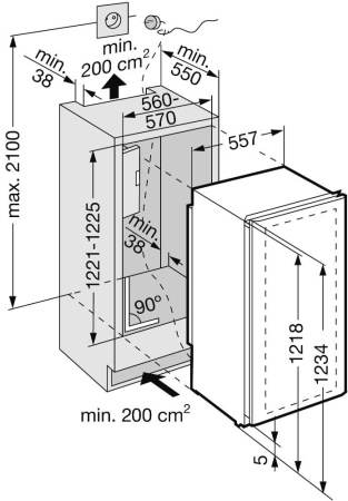 Винный шкаф Liebherr WTEes 2053 Vinidor купить за в Москве с доставкой по РФ
