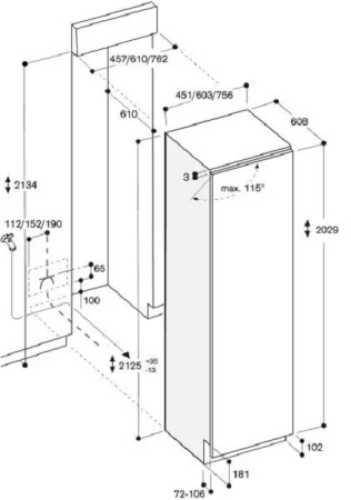 Морзильная камера Gaggenau RF 461-200 купить за 599&nbsp;999 ₽ в Москве с доставкой по РФ
