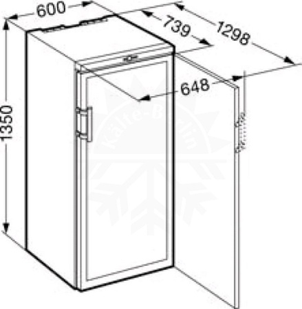 Винный шкаф Liebherr WKb 3212 Vinothek купить за 265&nbsp;290.14 ₽ в Москве с доставкой по РФ