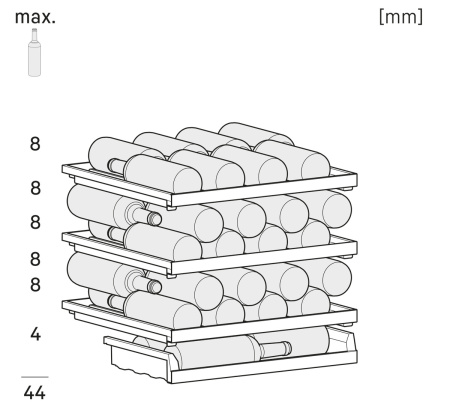 Встраиваемый винный шкаф Liebherr UWpri 3661 Vinidor Selection купить за 250&nbsp;000.14 ₽ в Москве с доставкой по РФ