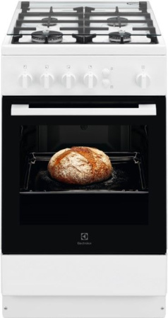 Газовая плита Electrolux RKG500003W - купить онлайн, цена 42 660 ₽, стоимость доставки по МСК и РФ от 300 рублей, заказать сейчас! Газовая плита Electrolux RKG500003W купить за 42 660 ₽ в Москве с доставкой по РФ