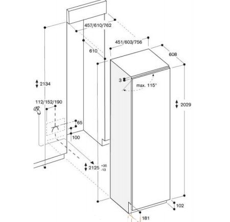 Встраиваемый морозильник Gaggenau RF 411-301 купить за 199&nbsp;999 ₽ в Москве с доставкой по РФ