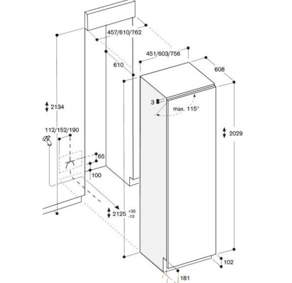 Встраиваемый морозильник Gaggenau RF 411-301 - купить онлайн, цена 199 999 ₽, стоимость доставки по МСК и РФ от 300 рублей, заказать сейчас! Встраиваемый морозильник Gaggenau RF 411-301 - купить за 199 999 ₽ в Москве с доставкой по РФ