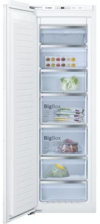 Встраиваемый морозильник Bosch GIN81AE20R - купить онлайн, цена 151 320.10 ₽, стоимость доставки по МСК и РФ от 300 рублей, заказать сейчас! Встраиваемый морозильник Bosch GIN81AE20R купить за 151 320.10 ₽ в Москве с доставкой по РФ