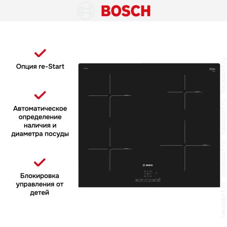 Индукционная варочная панель Bosch PUE 611 BB6E купить за 68&nbsp;630.28 ₽ в Москве с доставкой по РФ