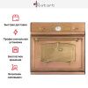 Духовой шкаф Restart ELF044 Copper - купить онлайн, цена 299 999 ₽, стоимость доставки по МСК и РФ от 300 рублей, заказать сейчас! Духовой шкаф Restart ELF044 Copper купить за 299 999 ₽ в Москве с доставкой по РФ