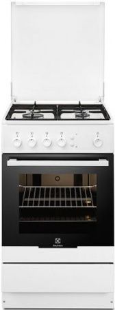 Газовая плита Electrolux EKG 95010 CW - купить онлайн, цена 63 600 ₽, стоимость доставки по МСК и РФ от 300 рублей, заказать сейчас! Газовая плита Electrolux EKG 95010 CW купить за 63 600 ₽ в Москве с доставкой по РФ